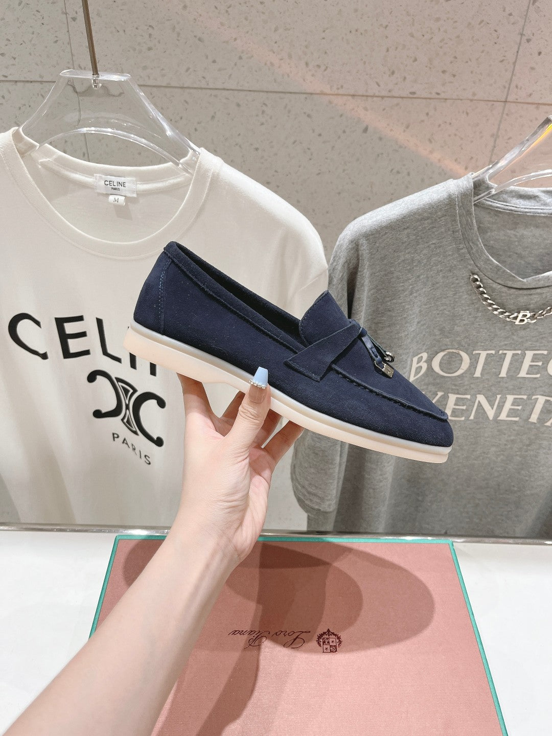 LP SUMMER CHARMS WALK LOAFERS DENIM SUEDE - 35