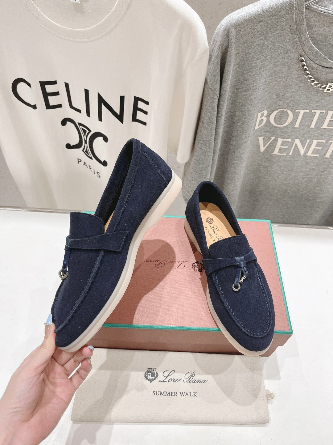 LP SUMMER CHARMS WALK LOAFERS DENIM SUEDE - 35