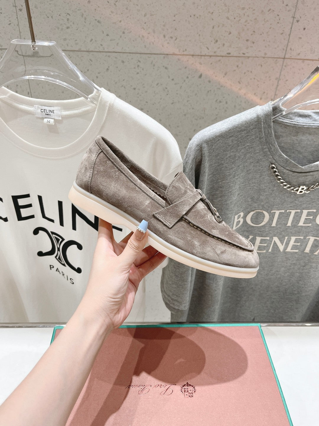 LP SUMMER CHARMS WALK LOAFERS GRAY SUEDE - 35