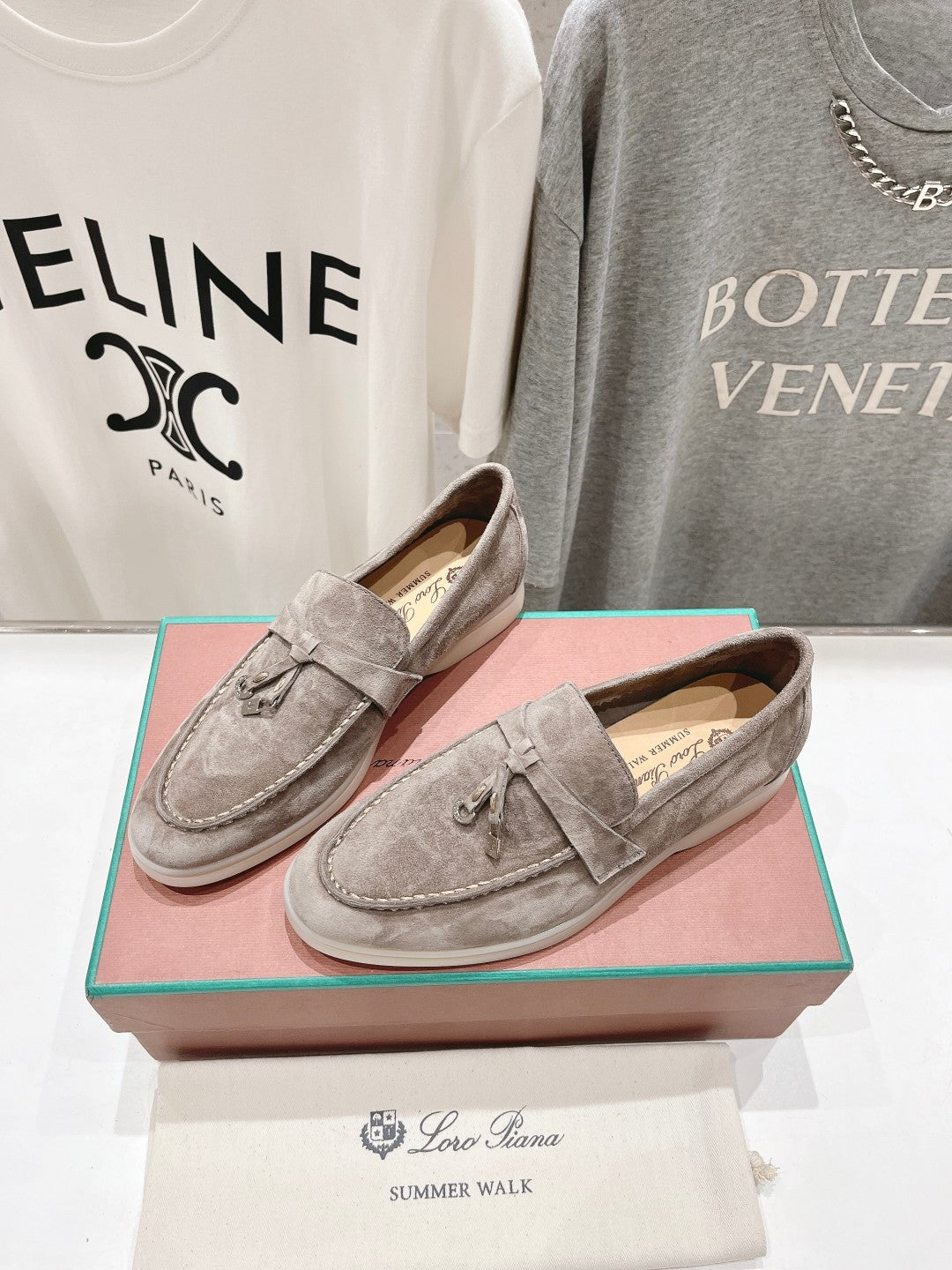 LP SUMMER CHARMS WALK LOAFERS GRAY SUEDE - 35