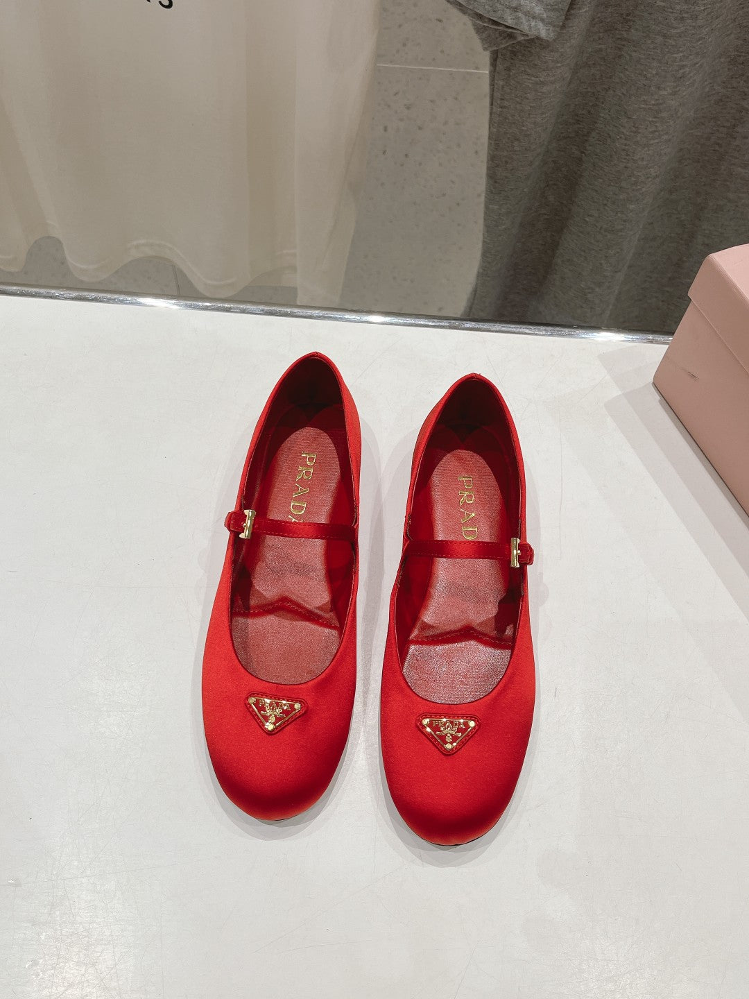 PRA SATIN BALLERINAS CRIMSON - 34