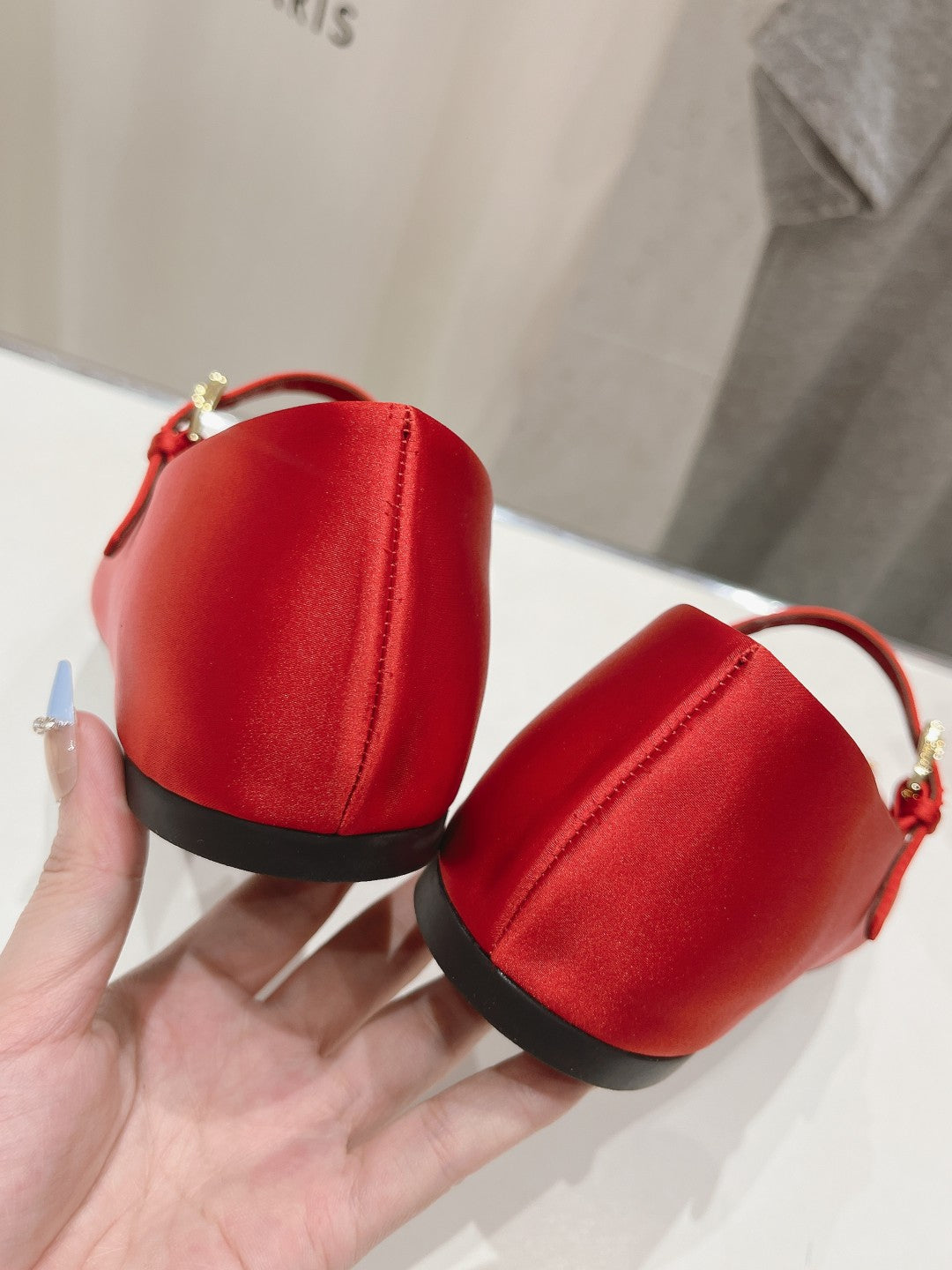 PRA SATIN BALLERINAS CRIMSON - 34