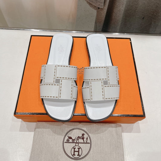 Idioma Sandal White Calfskin - 35