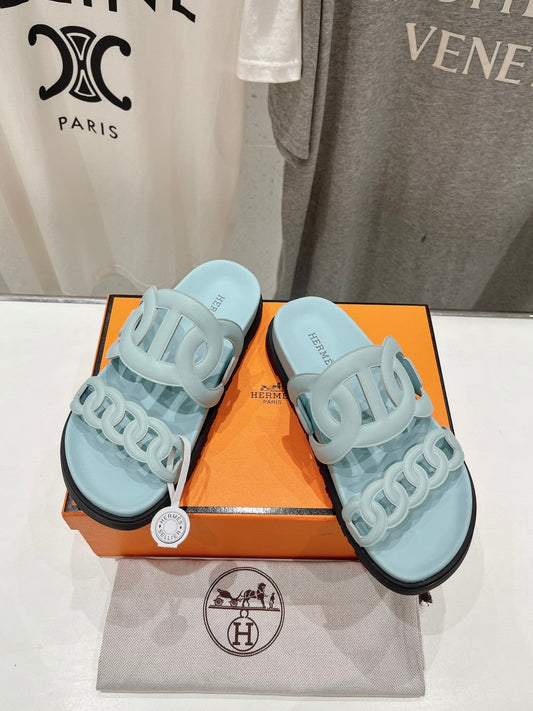 EXTRA SANDAL PASTEL БЛАКИТНА ТЕЛЯЧА ШКІРА - 35