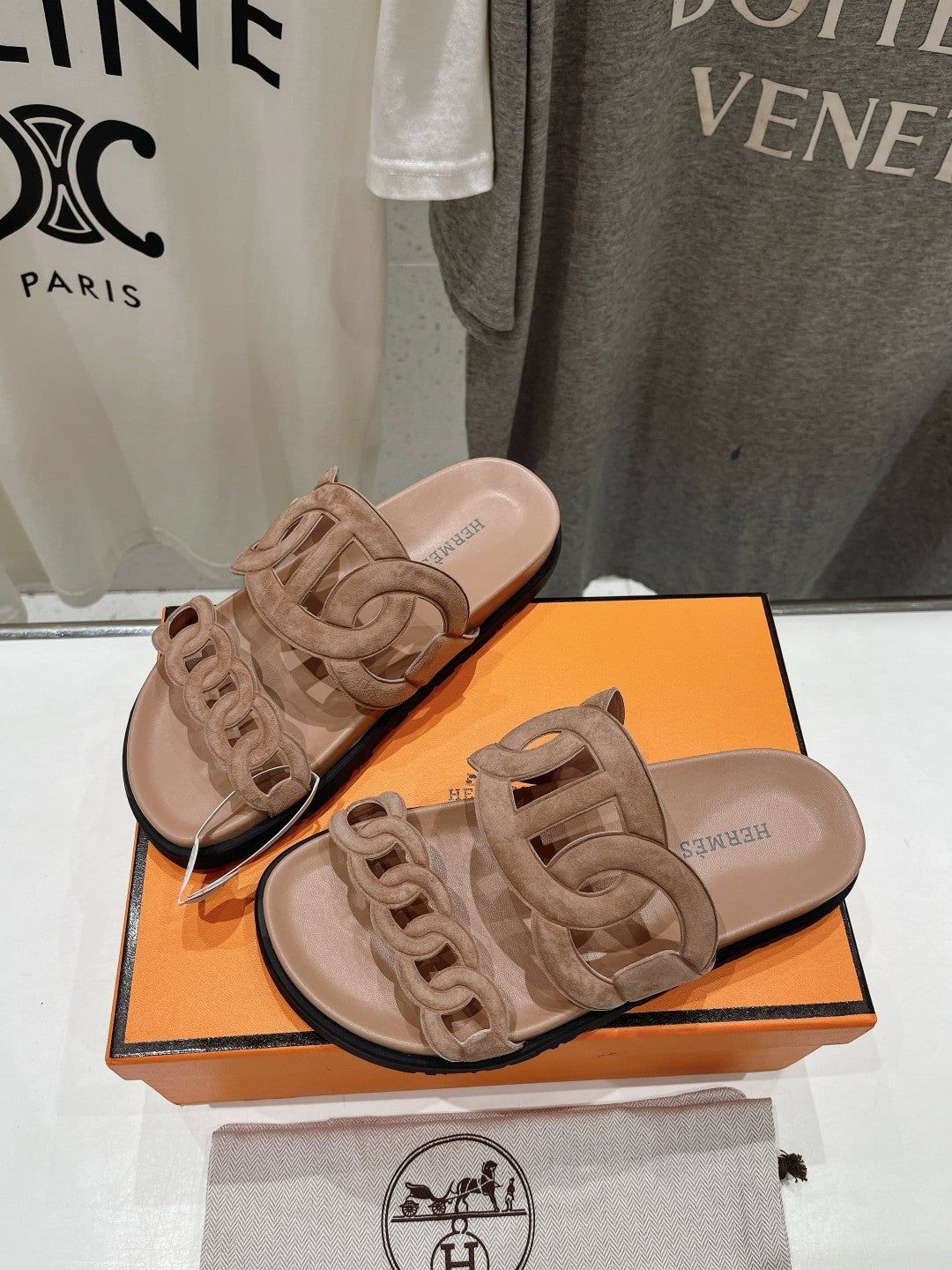 EXTRA SANDAL PASTEL PINK NUDE CALFSKIN - 35