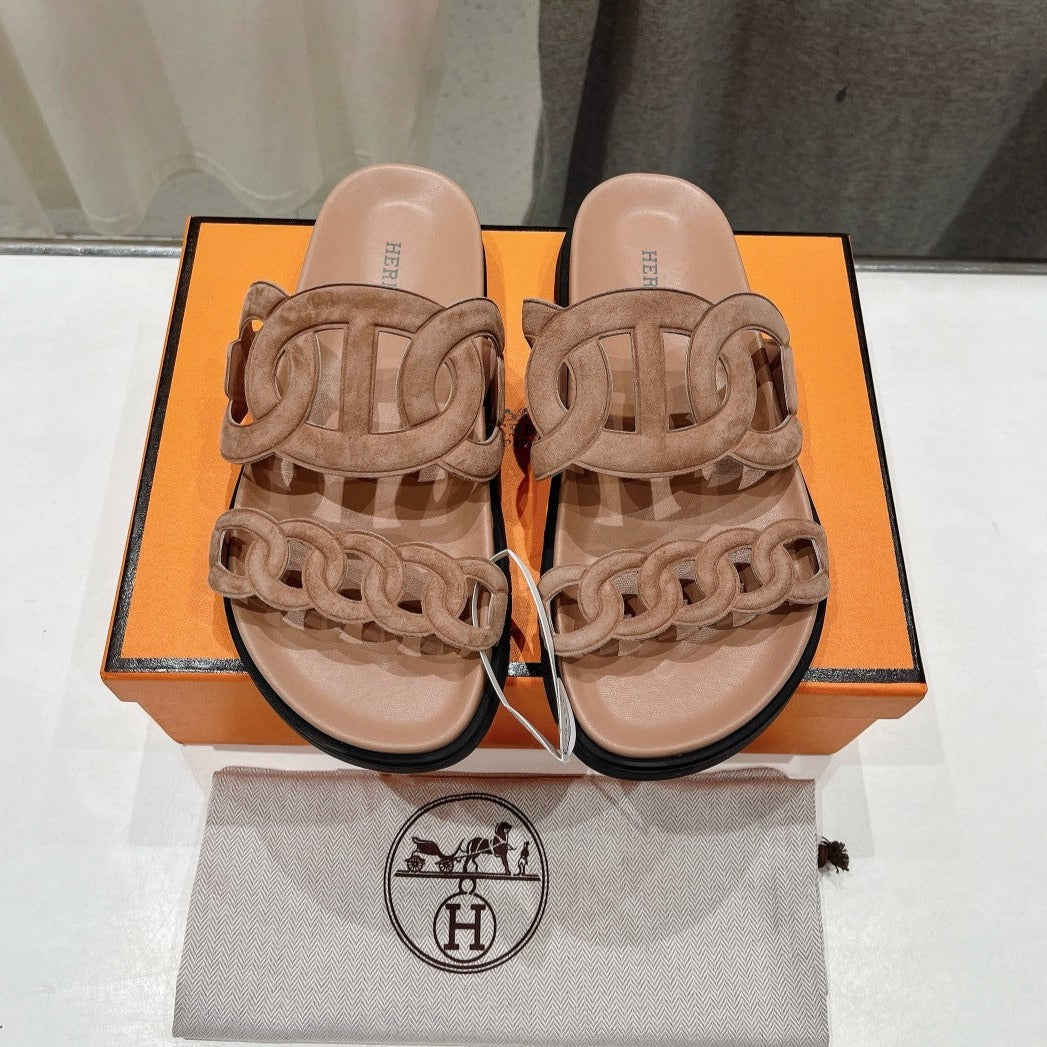 EXTRA SANDAL PASTEL PINK NUDE CALFSKIN - 35