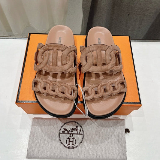 EXTRA SANDAL PASTEL PINK NUDE CALFSKIN - 35