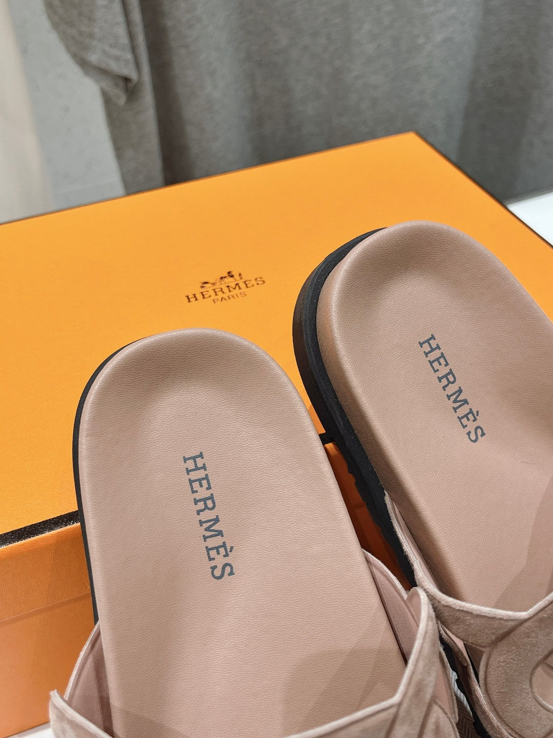EXTRA SANDAL PASTEL PINK NUDE CALFSKIN - 35
