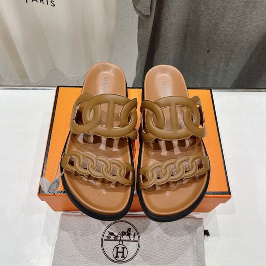 EXTRA SANDAL CARAMEL CALFSKIN - 35
