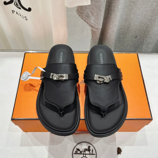 EMPIRE SANDAL BLACK CALFSKIN - 35