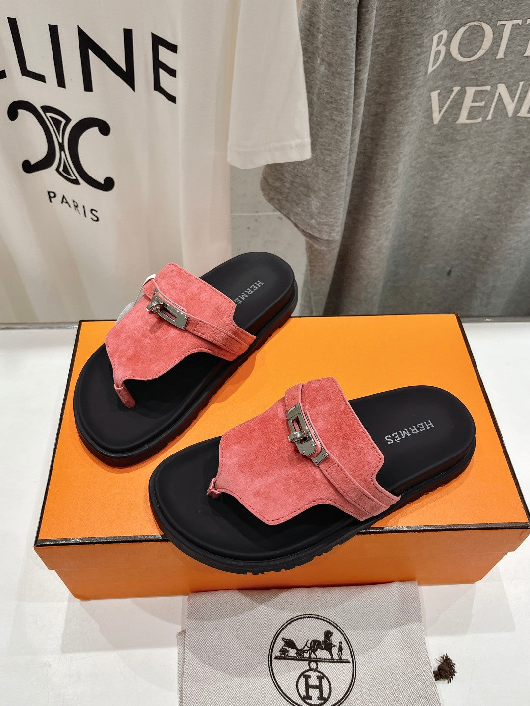 EMPIRE SANDAL BLACK MIX PINK SUEDE - 35
