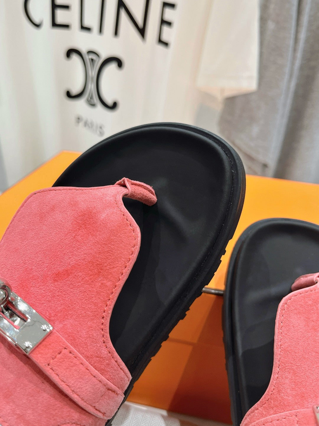 EMPIRE SANDAL BLACK MIX PINK SUEDE - 35