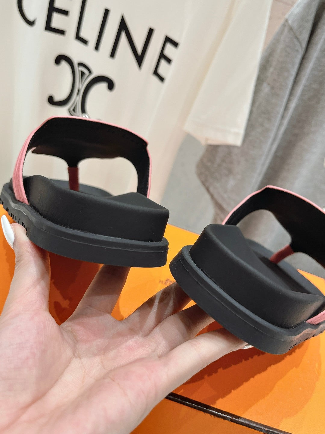 EMPIRE SANDAL BLACK MIX PINK SUEDE - 35