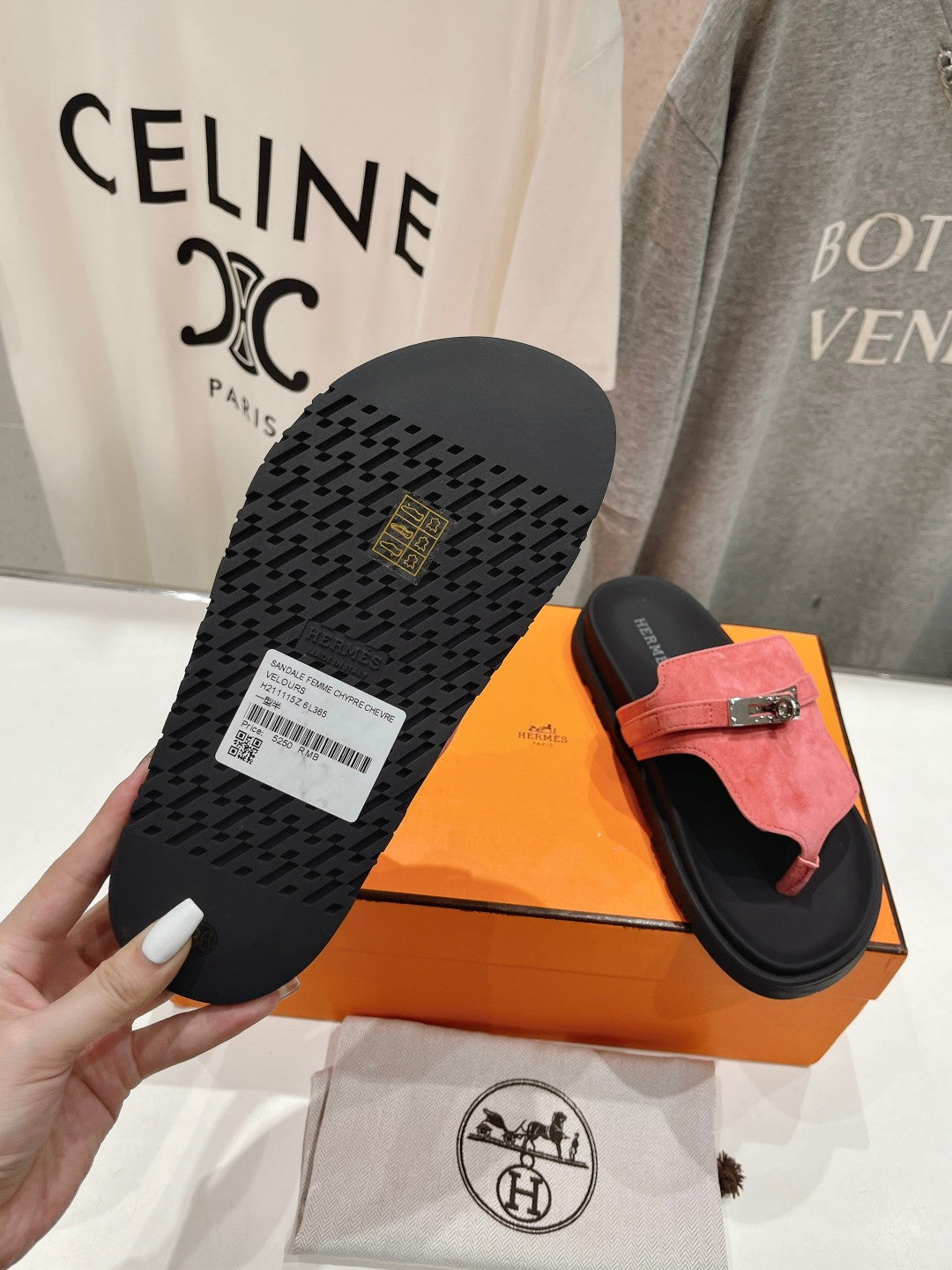 EMPIRE SANDAL BLACK MIX PINK SUEDE - 35