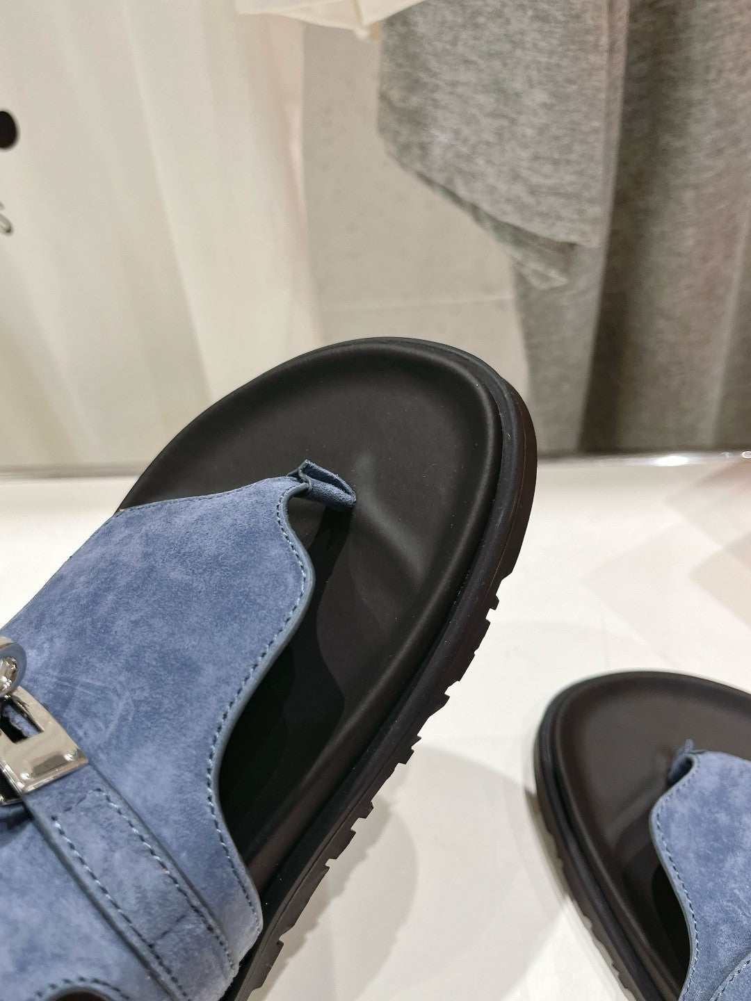 EMPIRE SANDAL BLACK MIX STONE SUEDE - 35