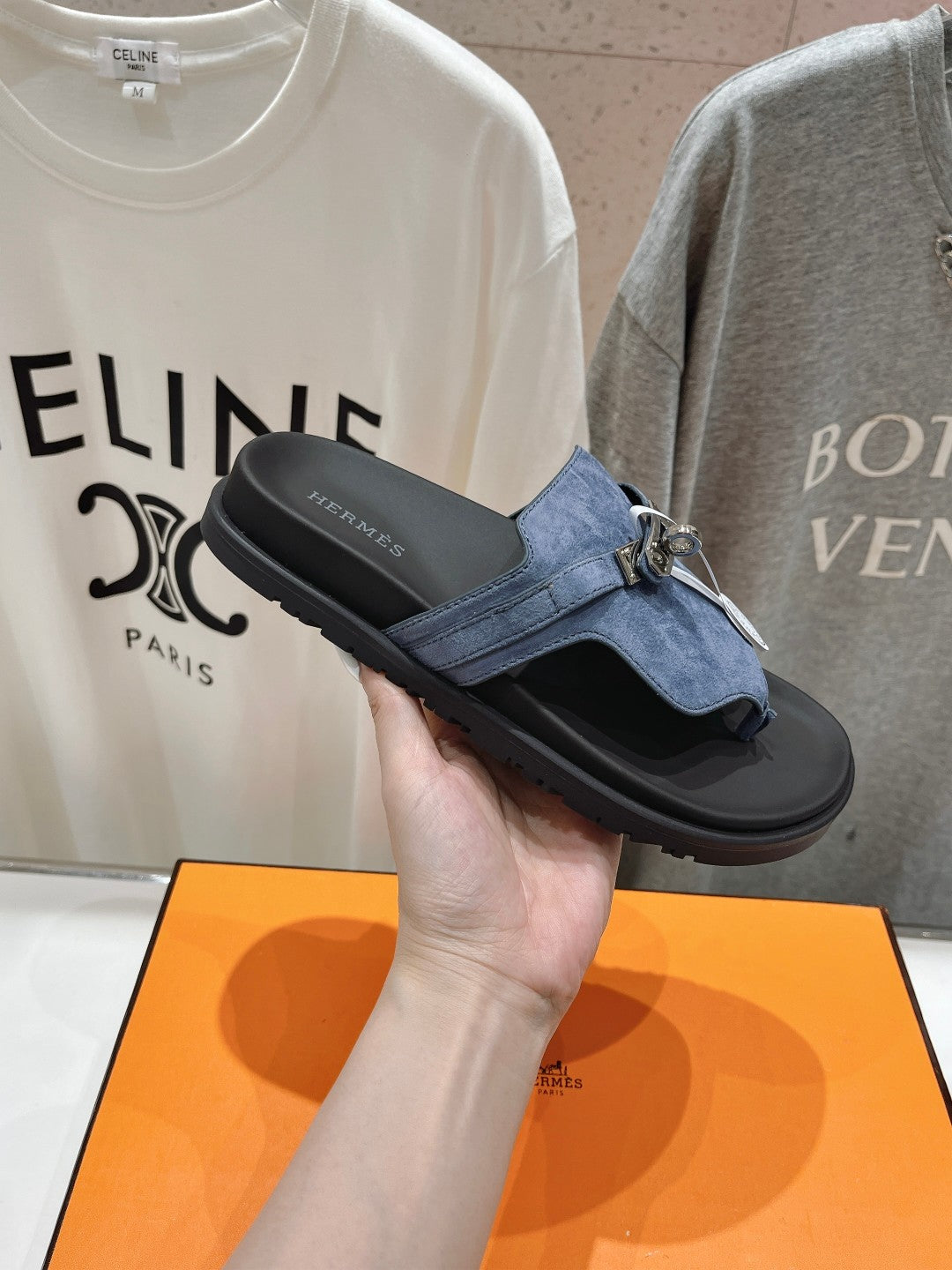 EMPIRE SANDAL BLACK MIX STONE SUEDE - 35