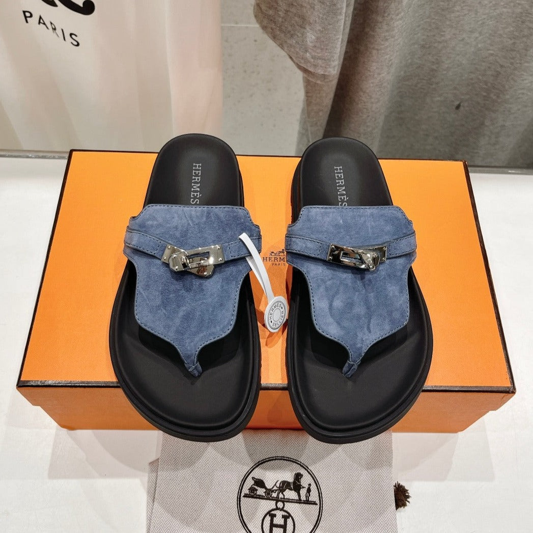 EMPIRE SANDAL BLACK MIX STONE SUEDE - 35