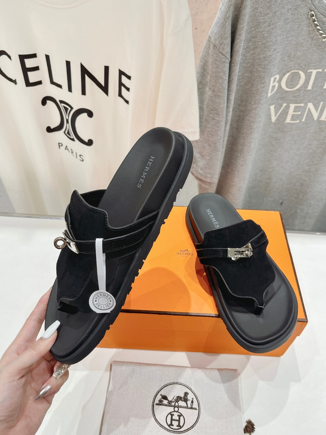 EMPIRE SANDAL BLACK SUEDE - 35