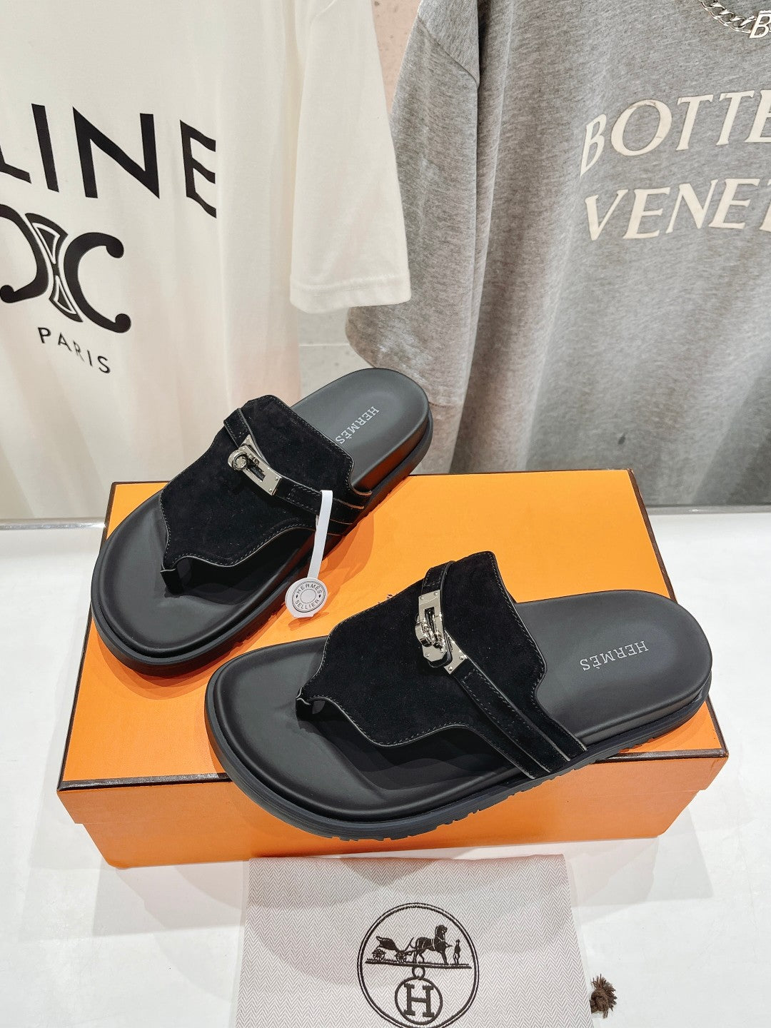 EMPIRE SANDAL BLACK SUEDE - 35
