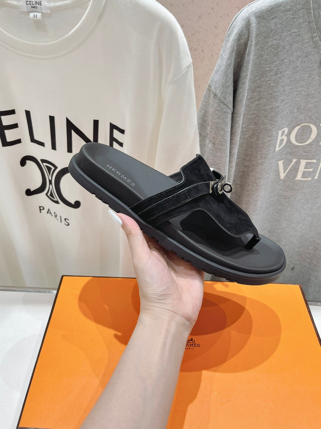 EMPIRE SANDAL BLACK SUEDE - 35