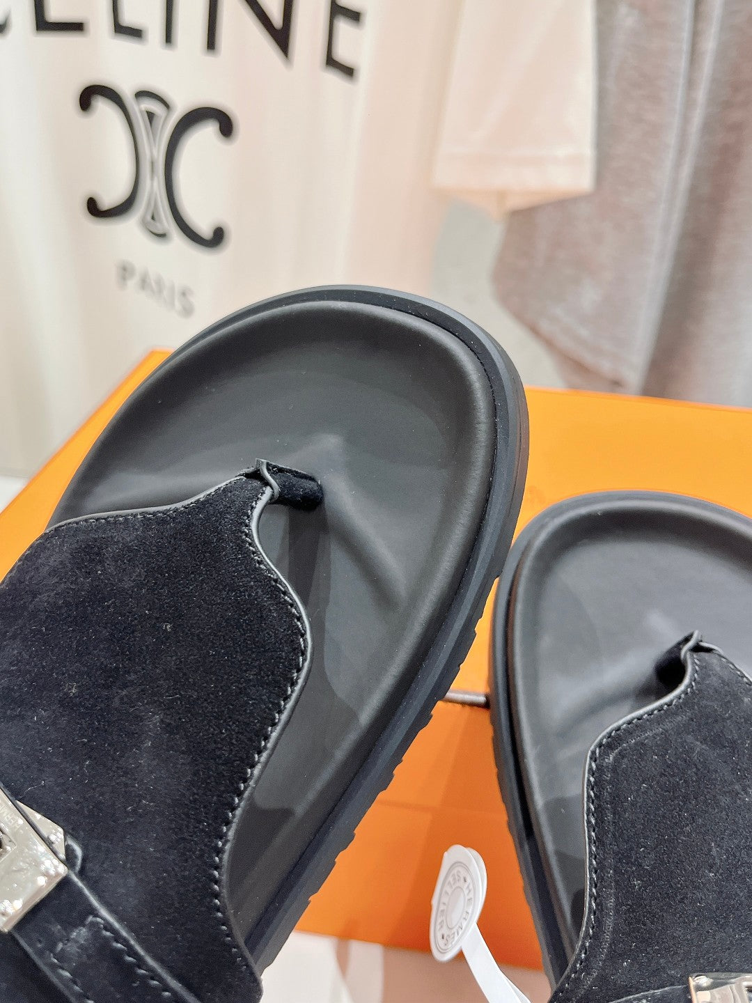 EMPIRE SANDAL BLACK SUEDE - 35