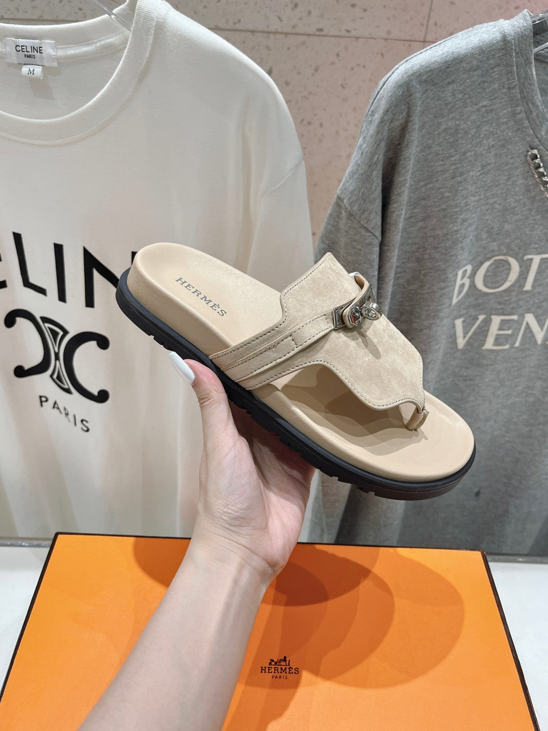 EMPIRE SANDAL PASTEL PINK SUEDE - 35