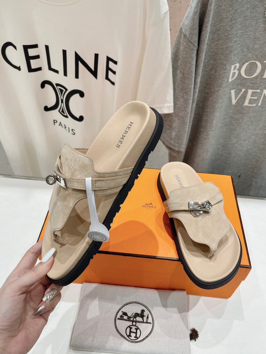 EMPIRE SANDAL PASTEL PINK SUEDE - 35