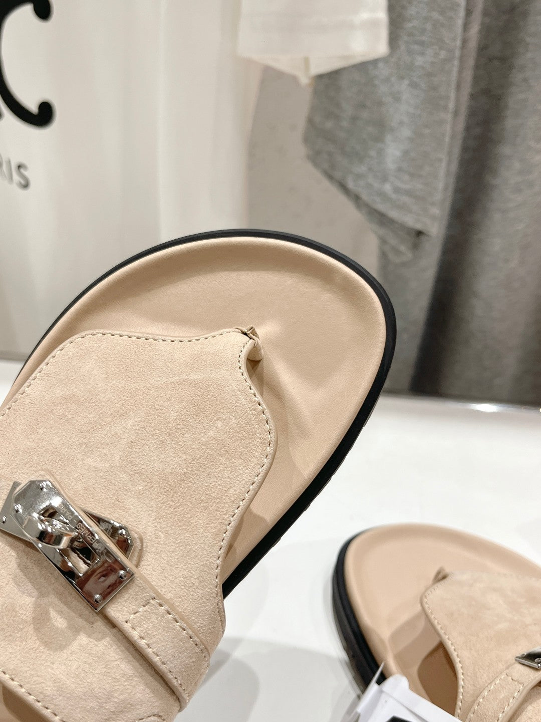 EMPIRE SANDAL PASTEL PINK SUEDE - 35