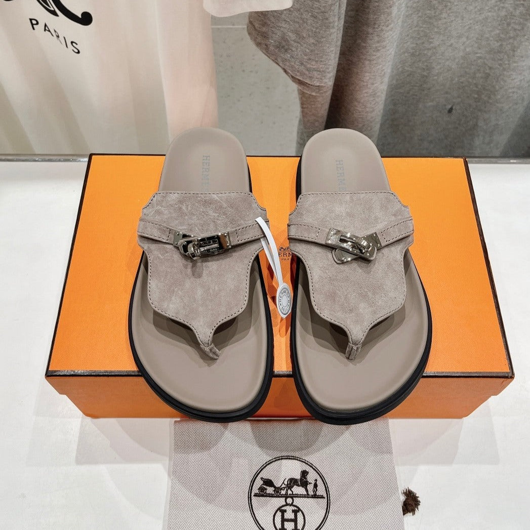 EMPIRE SANDAL LIGHT GRAY SUEDE - 35