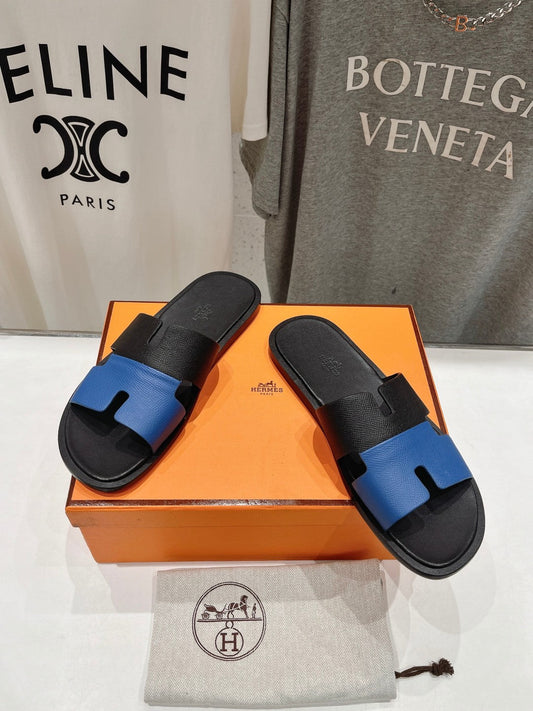 IZMIR SANDAL BLACK MIX COBALT З ОВЕЧОЇ ШКІРИ - 35