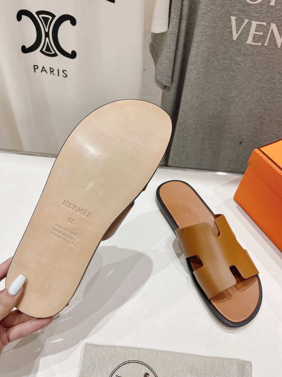 IZMIR SANDAL CARAMEL LAMBSKIN - 35