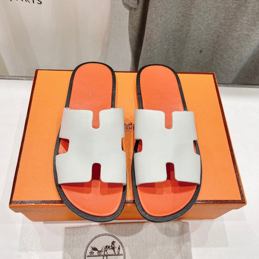 IZMIR SANDAL LIGHT ORANGE MIX WHITE LAMBSKIN - 35