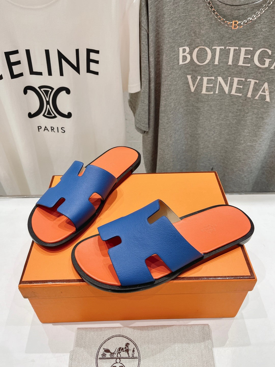 IZMIR SANDAL LIGHT ORANGE MIX LAPIS LAMBSKIN - 35