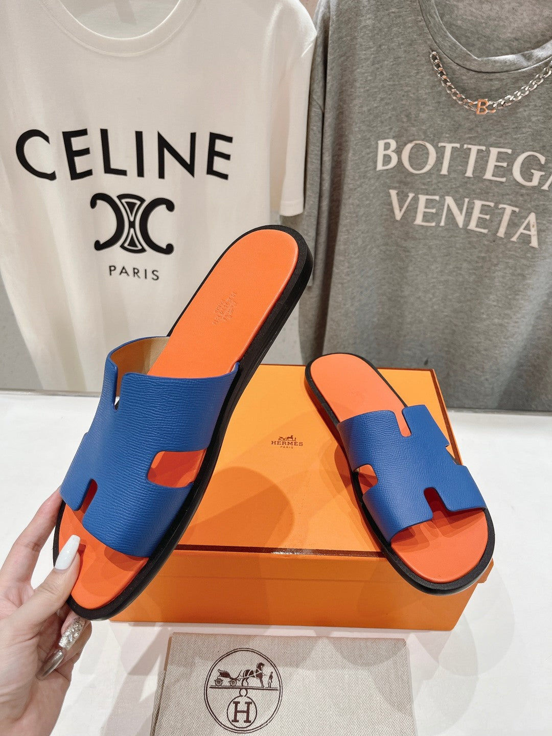IZMIR SANDAL LIGHT ORANGE MIX LAPIS LAMBSKIN - 35