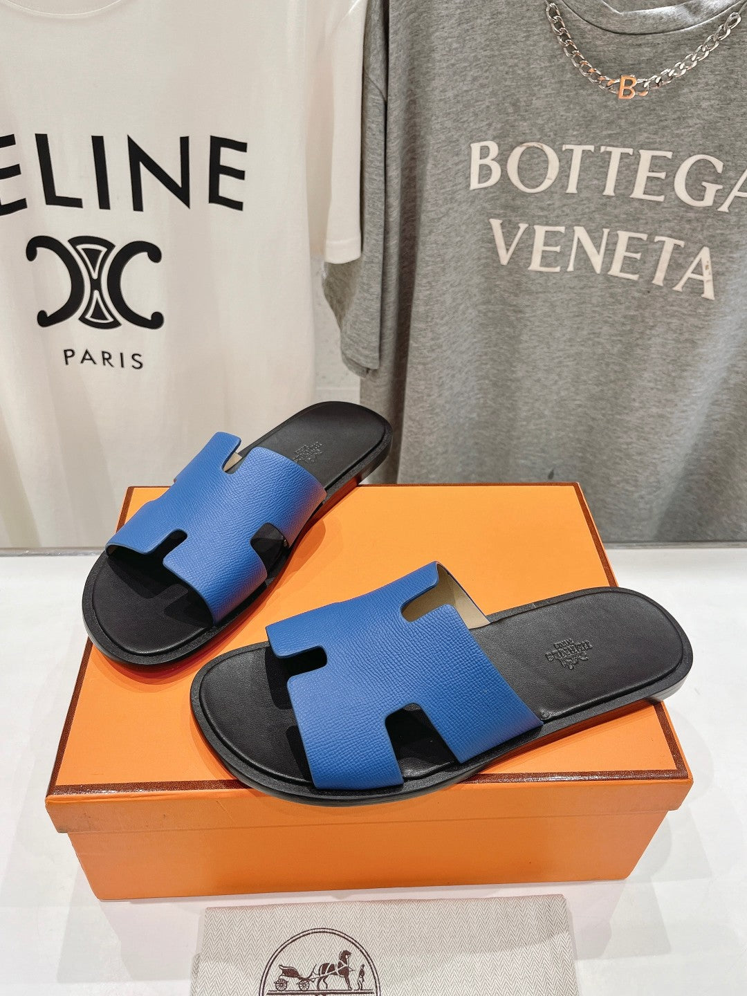 IZMIR SANDAL BLACK MIX LAPIS LAMBSKIN - 35