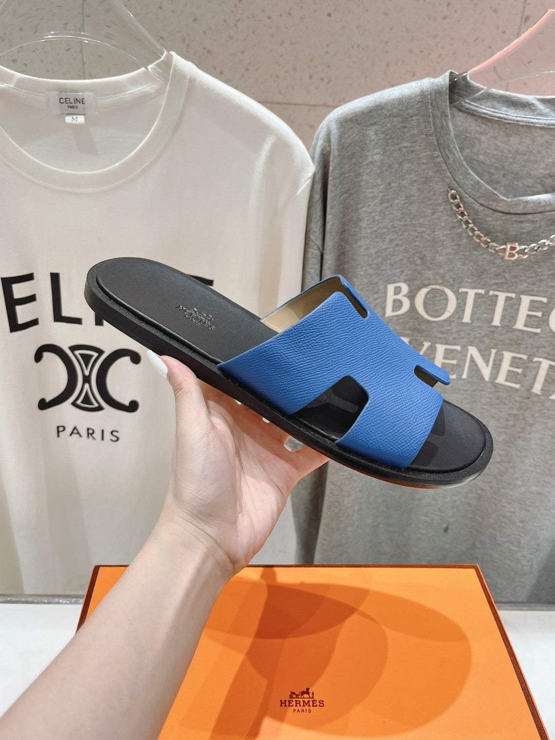 IZMIR SANDAL BLACK MIX LAPIS LAMBSKIN - 35