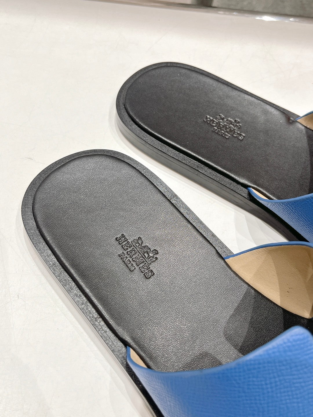 IZMIR SANDAL BLACK MIX LAPIS LAMBSKIN - 35