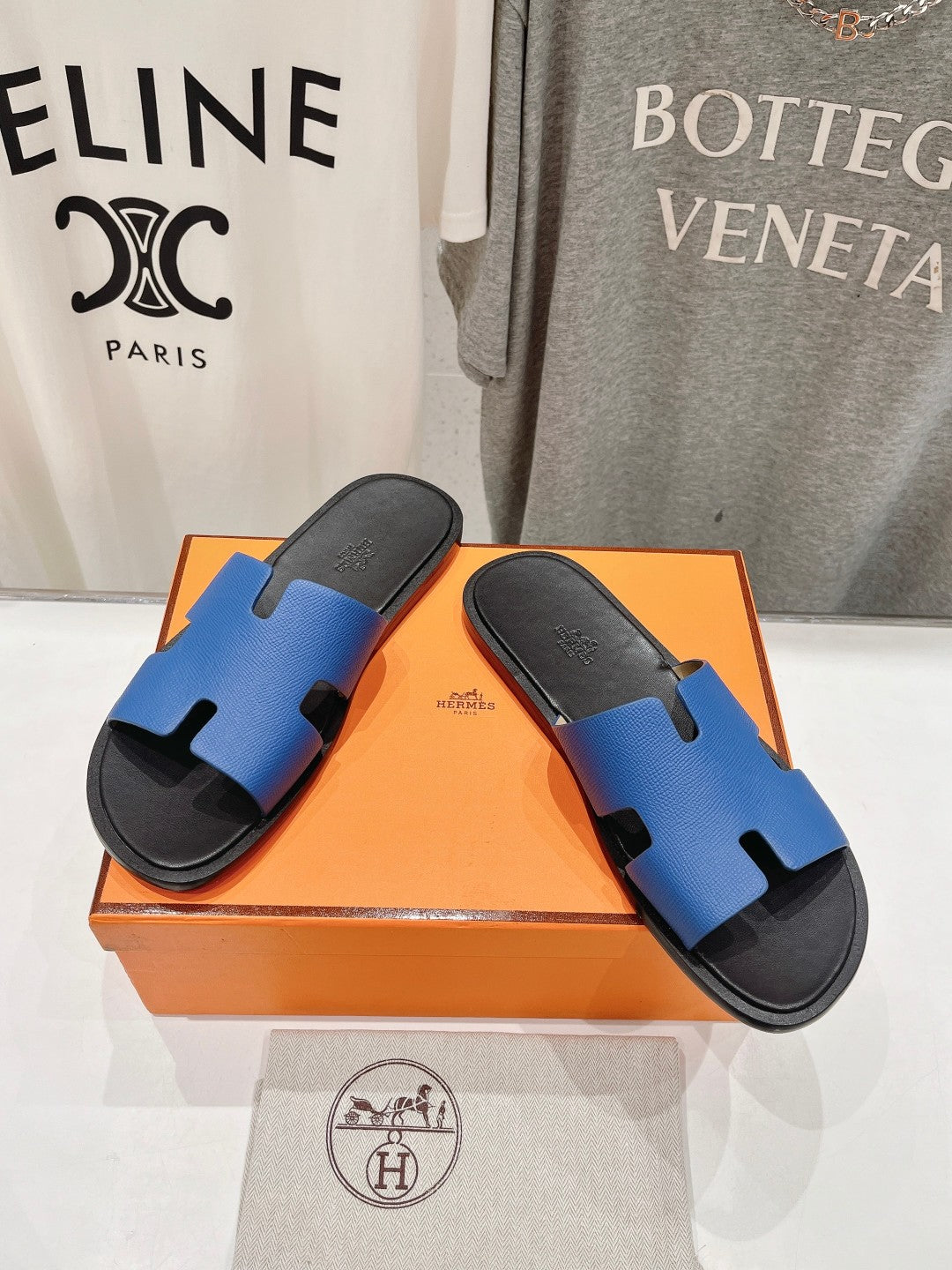 IZMIR SANDAL BLACK MIX LAPIS LAMBSKIN - 35