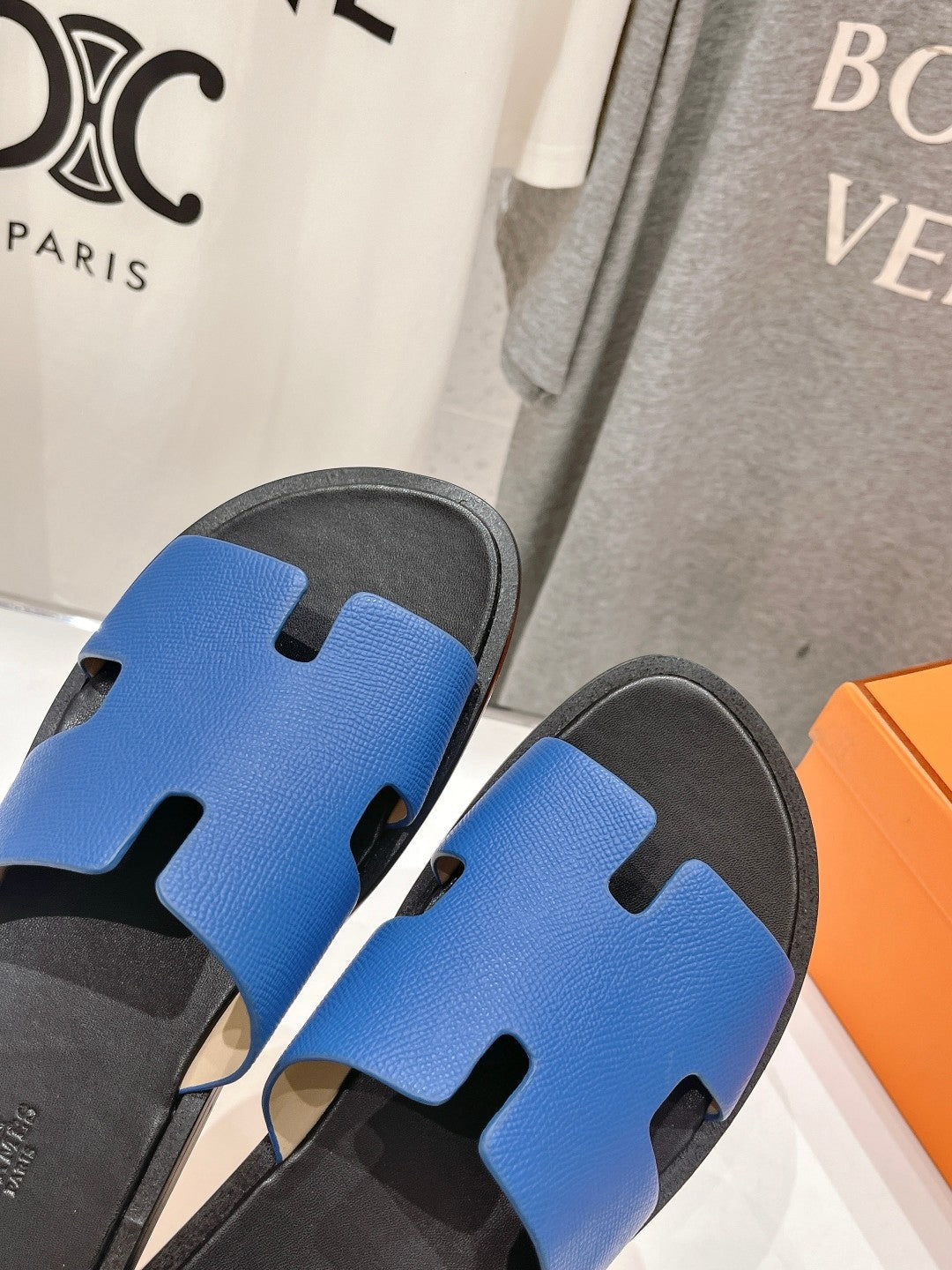 IZMIR SANDAL BLACK MIX LAPIS LAMBSKIN - 35