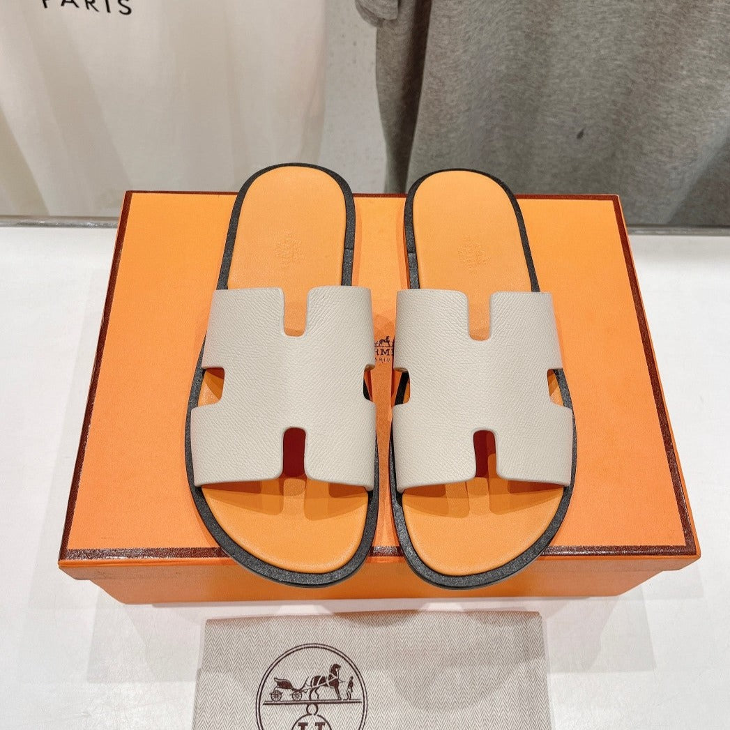 IZMIR SANDAL CREAM WHITE MIX LIGHT ORANGE LAMBSKIN - 35
