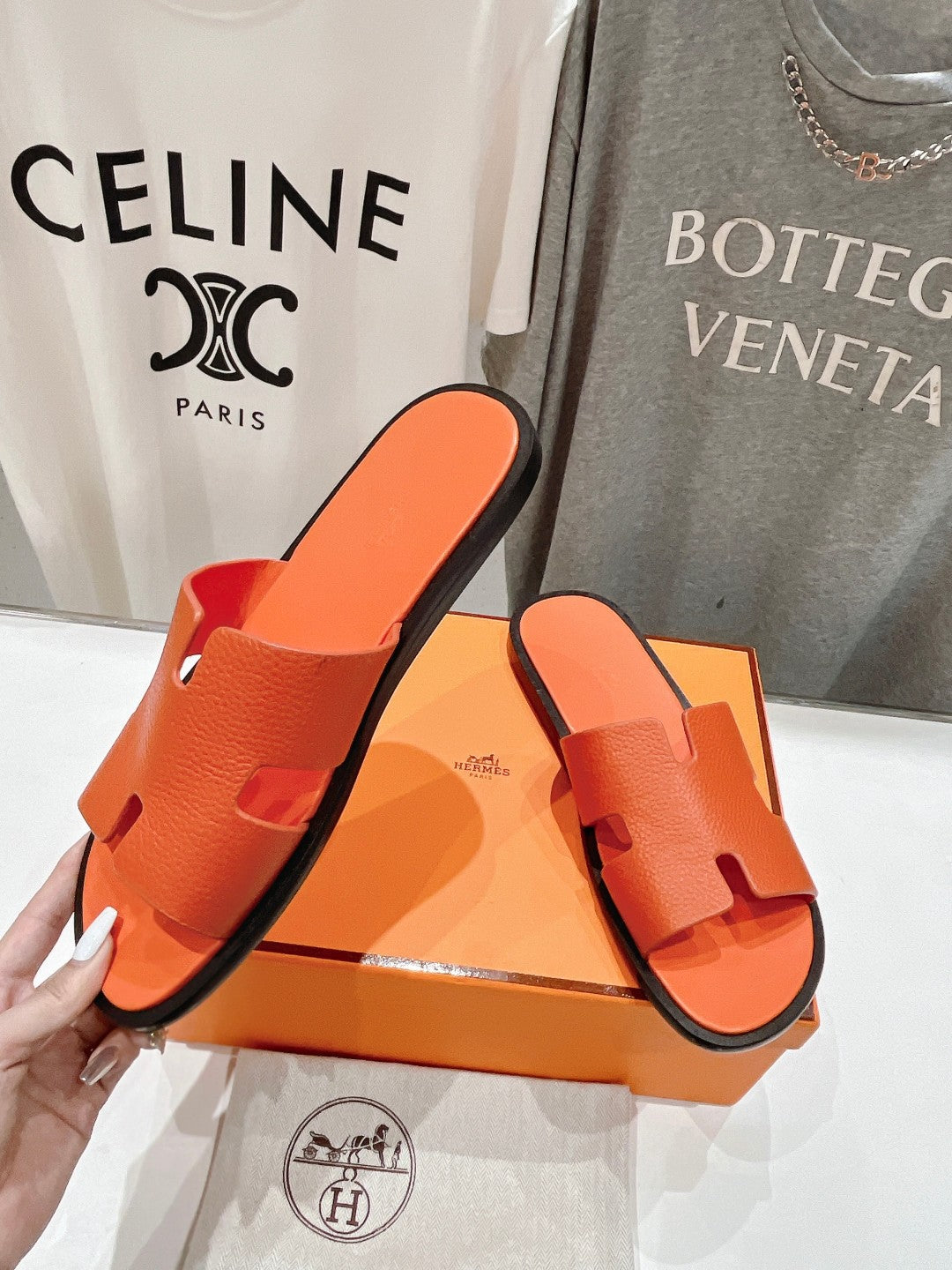 IZMIR SANDAL ORANGE LAMBSKIN - 35