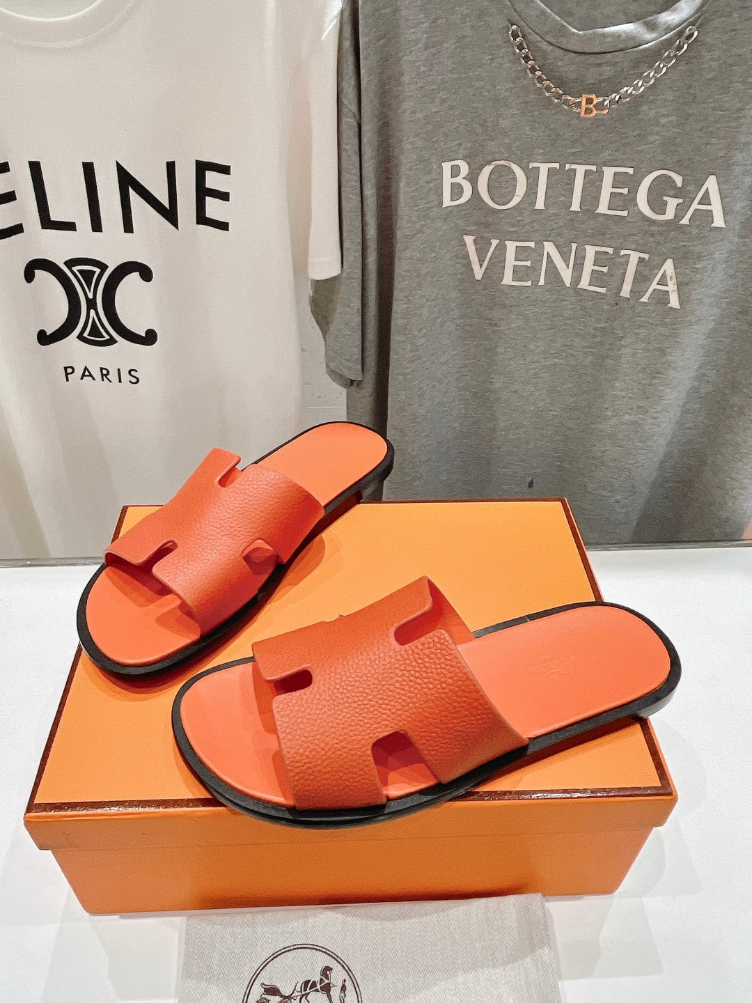 IZMIR SANDAL ORANGE LAMBSKIN - 35
