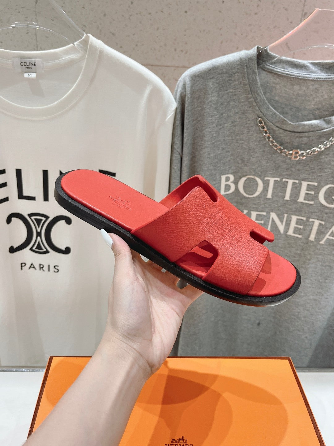 IZMIR SANDAL CRIMSON LAMBSKIN - 35