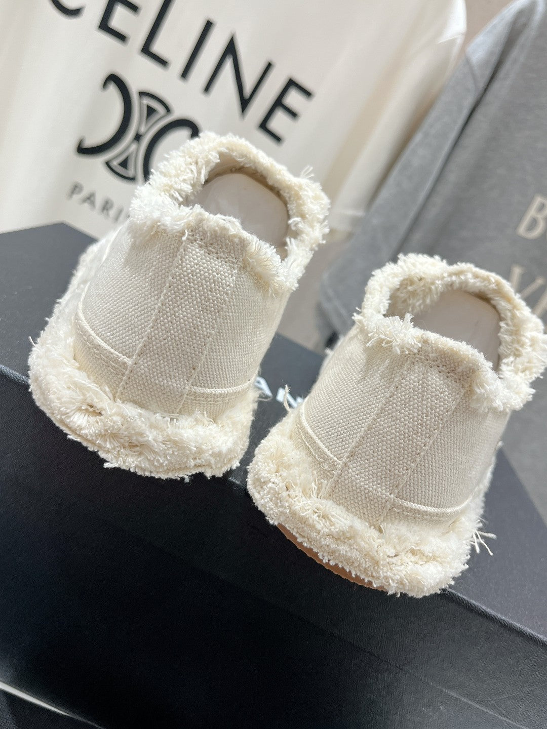 CC SNEAKER WHITE DENIM FABRIC - 35