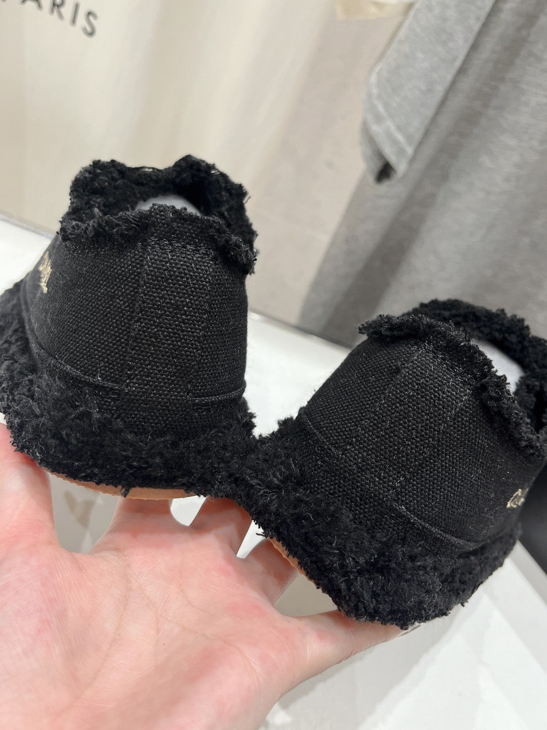 CC SNEAKER BLACK DENIM FABRIC - 35