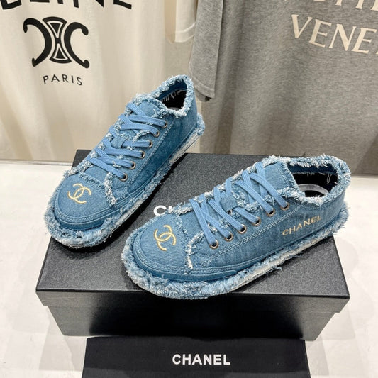 CC SNEAKER SKY BLUE DENIM FABRIC - 35