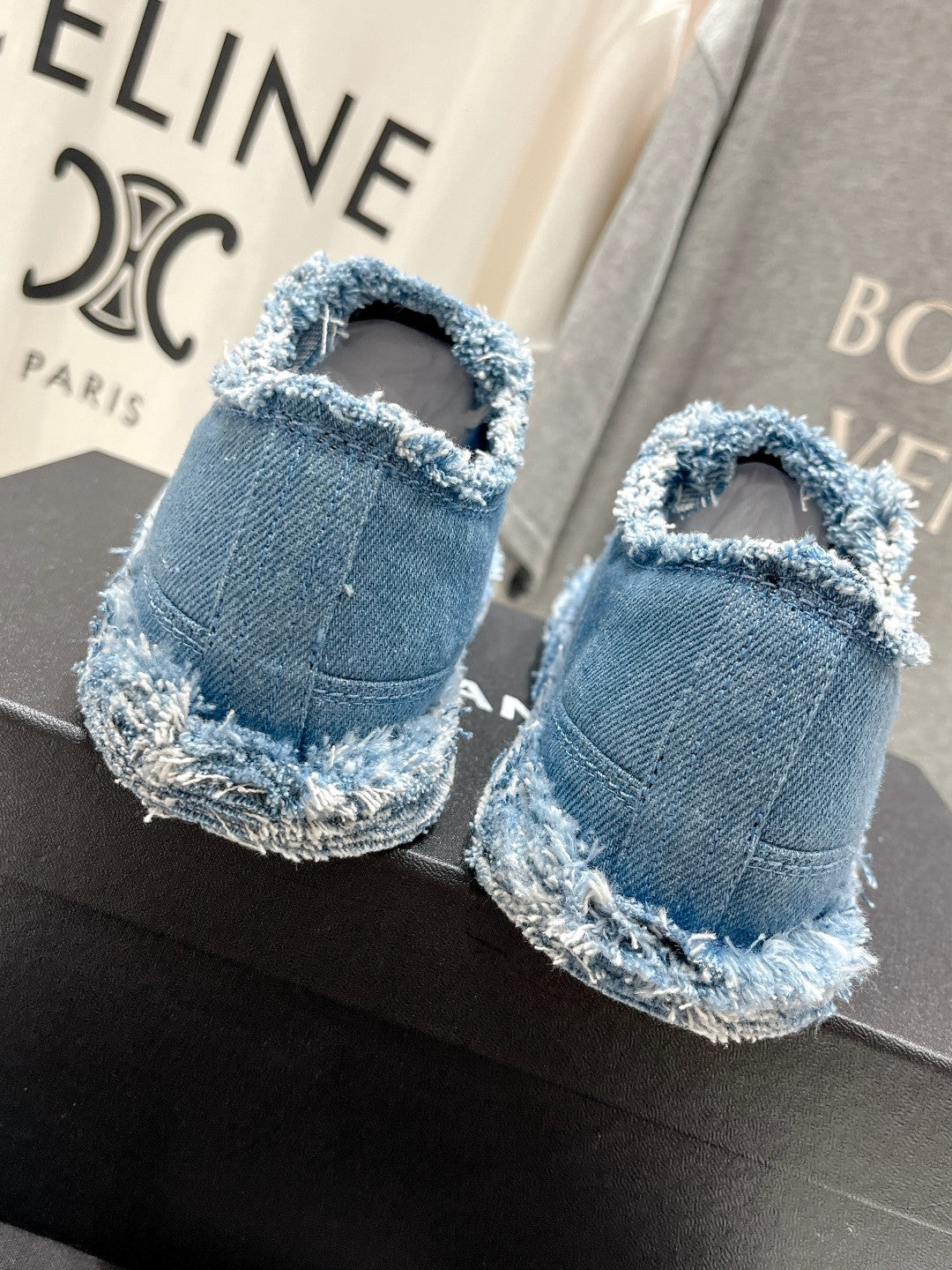CC SNEAKER SKY BLUE DENIM FABRIC - 35