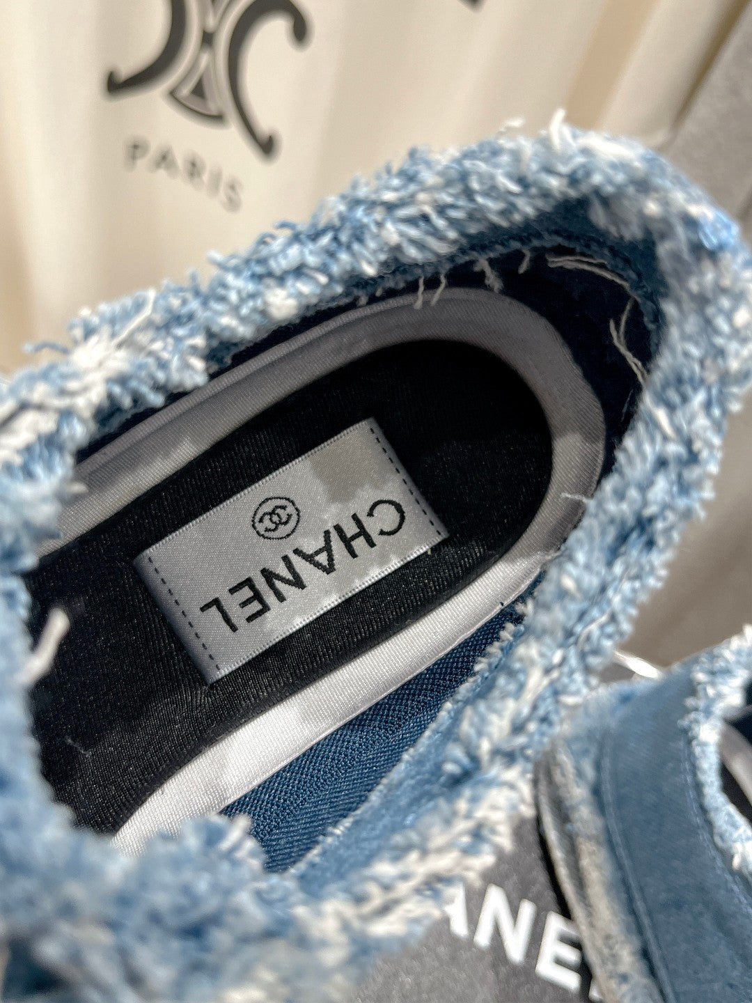 CC SNEAKER SKY BLUE DENIM FABRIC - 35