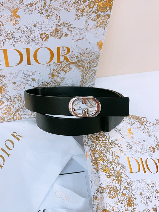 DIOR 25S BELT 25 MM IN BLACK CALFSKIN 561821 - 30