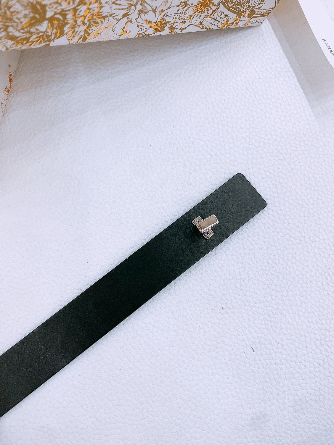 DIOR 25S BELT 25 MM IN BLACK CALFSKIN 561821 - 30